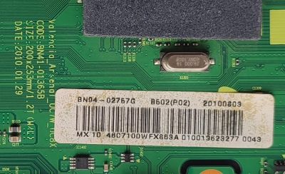 MAIN PARA TV SAMSUNG / NUMERO DE PARTE BN94-02757G / BN41-01365B / BN97-03971D / BN9402757G / PANEL LTF460HQ02 / MODELO UN46C7100WFXZA SQ01	 - Imagen 3